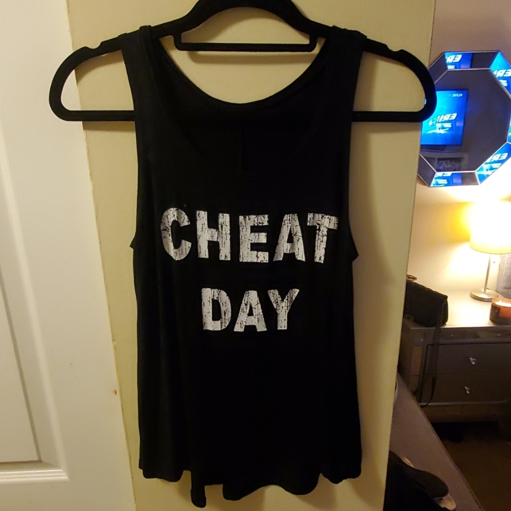 Black Cheat Day Top